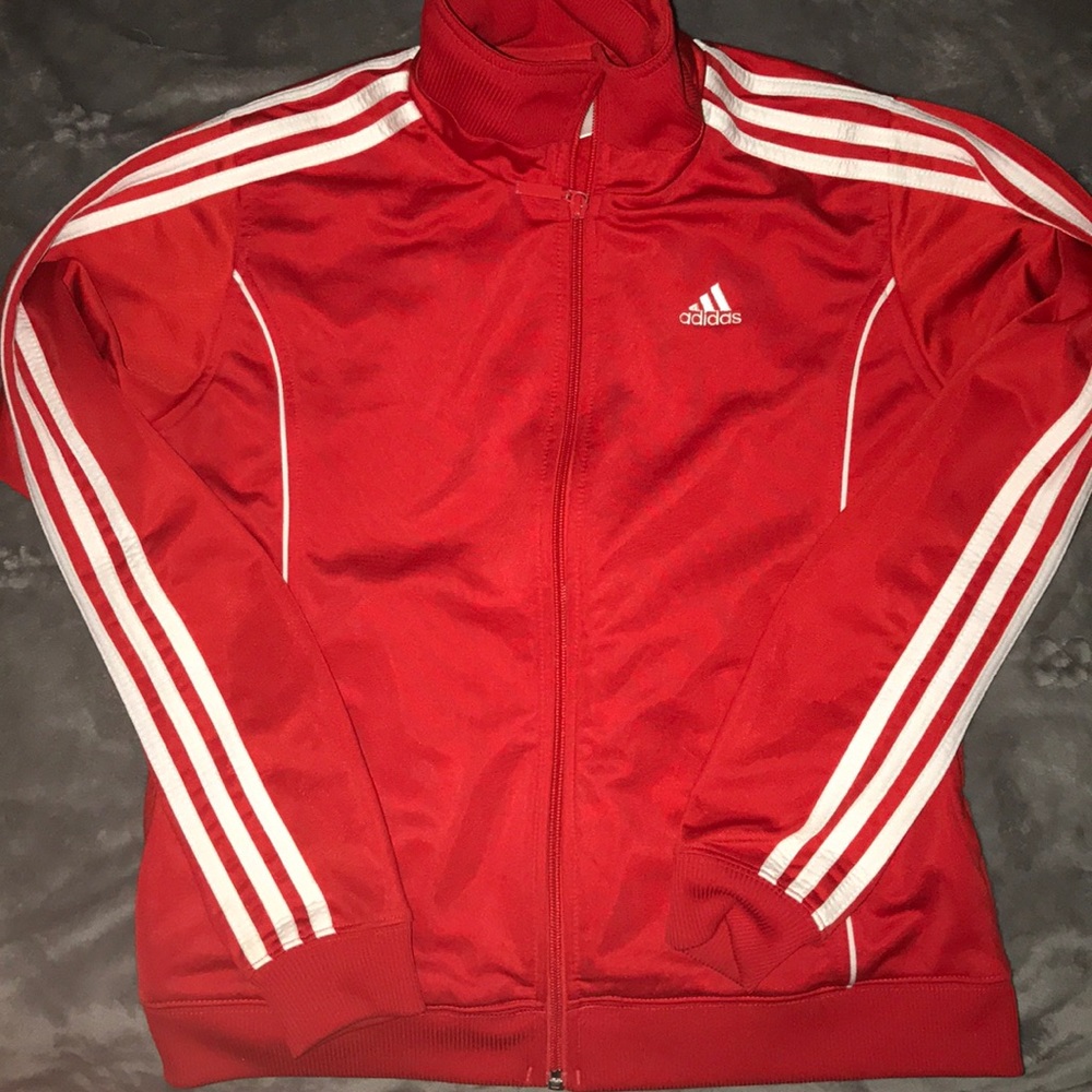 RED ADIDAS JACKET